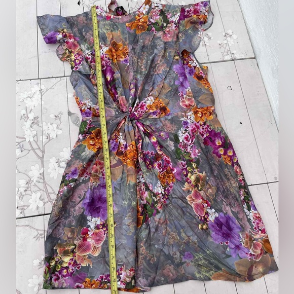 All Saints Multicolor Floral Mini Dress - Picture 6 of 8